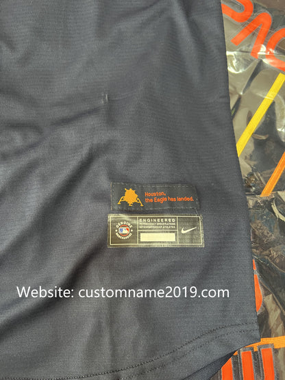 Baseball Jerseys New Houston Astros 27 Jose Altuve Navy Stitched 2022 Space City Connect Jerseys