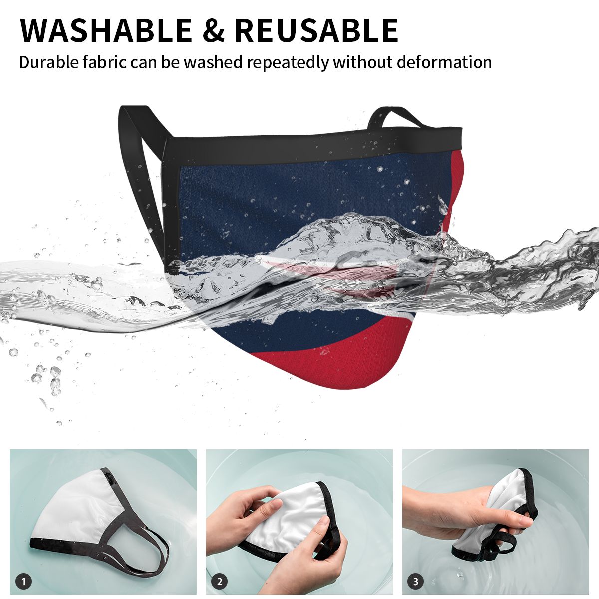 Custom Football Personalized New England Patriots Dust Face Mask With Filters PM 2.5