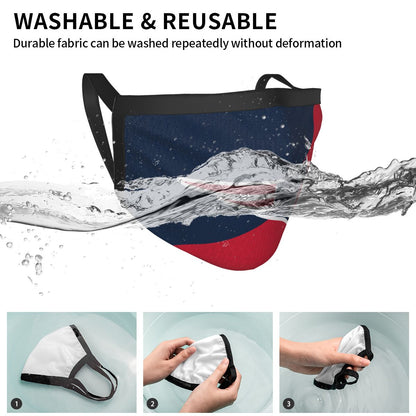 Custom Football Personalized New England Patriots Dust Face Mask With Filters PM 2.5