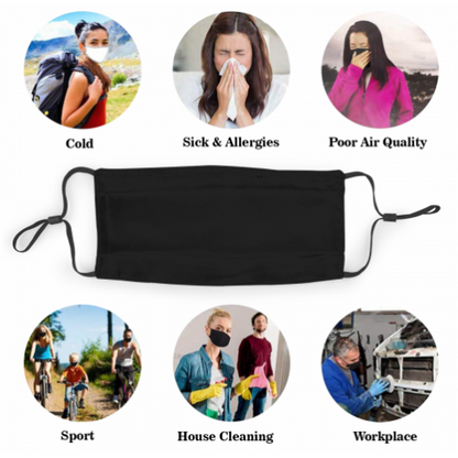 Print Dust Masks Fashion Football Personalized Oakland Raiders Face Mask With PM 2.5 Filter