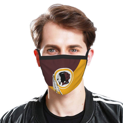 Custom Football Personalized Washington Redskins Dust Face Mask With Filters PM 2.5