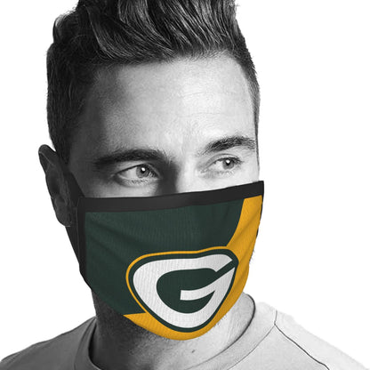 Custom Football Personalized Green Bay Packers Dust Face Mask With Filters PM 2.5