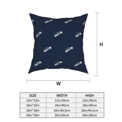 Custom Decorative Football Pillow Case Seattle Seahawks Pillowcase Personalized Throw Pillow Covers