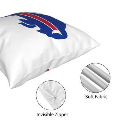 Custom Decorative Football Pillow Case Buffalo Bills White Pillowcase Personalized Throw Pillow Covers