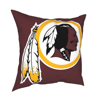 Custom Decorative Football Pillow Case Washington Redskins Burgundy Pillowcase Personalized Throw Pillow Covers