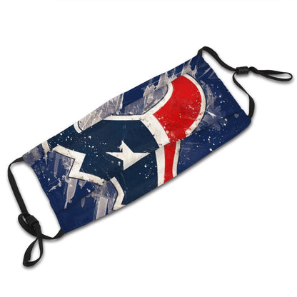 Print Football Personalized Houston Texans -2 Dust Face Mask With Filters PM 2.5