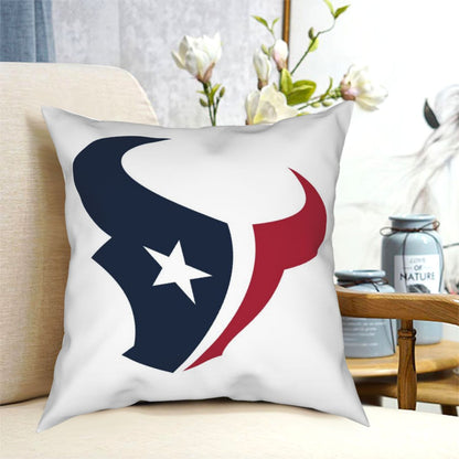 Custom Decorative Football Pillow Case Houston Texans White Pillowcase Personalized Throw Pillow Covers