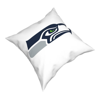 Custom Decorative Football Pillow Case Seattle Seahawks White Pillowcase Personalized Throw Pillow Covers