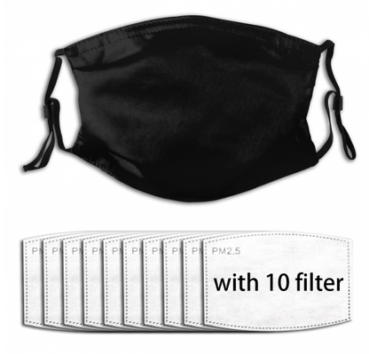 Custom Print Football Personalized Own Design Dust Face Mask With Filters PM 2.5