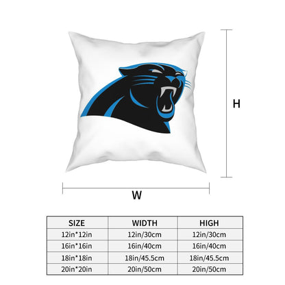 Custom Decorative Football Pillow Case Carolina Panthers White Pillowcase Personalized Throw Pillow Covers