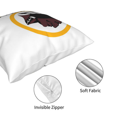 Custom Decorative Football Pillow Case Washington Redskins White Pillowcase Personalized Throw Pillow Covers