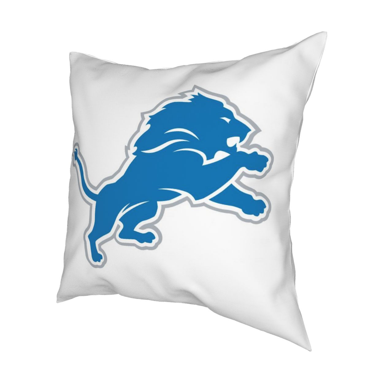 Custom Decorative Football Pillow Case Detroit Lions White Pillowcase Personalized Throw Pillow Covers