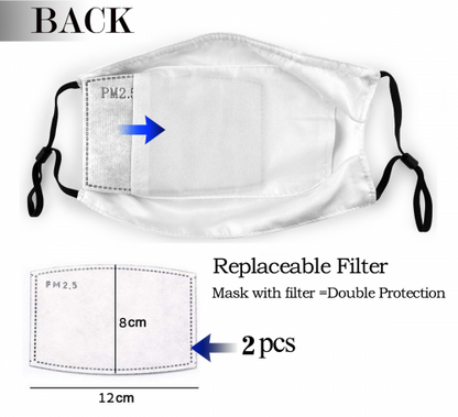 Print Football Personalized Houston Texans Adult Dust Mask With Filters PM 2.5