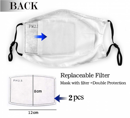 Print Football Personalized Dust Jacksonville Jaguars Face Mask With Filters PM 2.5