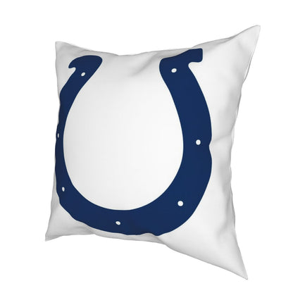 Custom Decorative Football Pillow Case Indianapolis Colts White Pillowcase Personalized Throw Pillow Covers