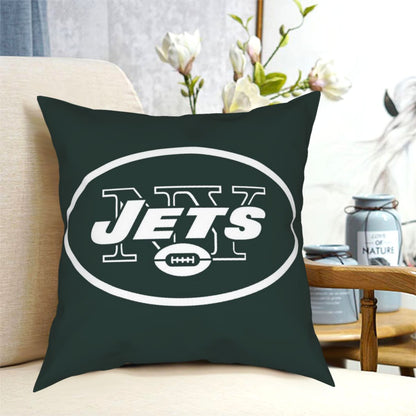 Custom Decorative Football Pillow Case New York Jets Green Pillowcase Personalized Throw Pillow Covers