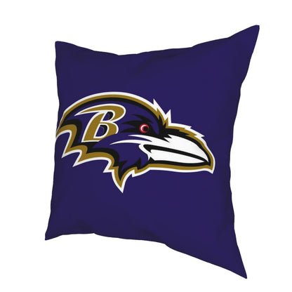 Custom Decorative Football Pillow Case Baltimore Ravens Purple Pillowcase Personalized Throw Pillow Covers