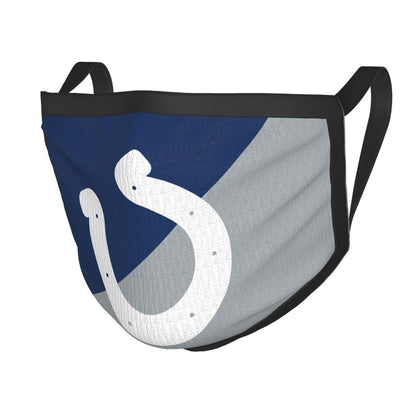Custom Football Personalized Indianapolis Colts Dust Face Mask With Filters PM 2.5