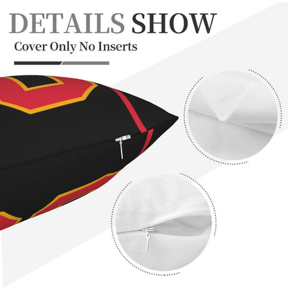 Set of 2 Custom Team Baltimore Ravens Black Purple Decorative Throw Pillow Case Print Personalized Football Style Fans Name & Number Birthday Gift