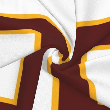 Custom White Washington Commanders Decorative Throw Pillow Case - Print Personalized Football Team Fans Name & Number Birthday Gift