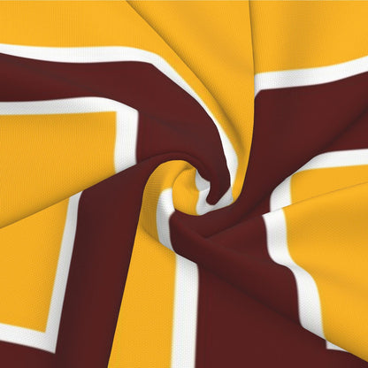 Custom Gold Washington Commanders Decorative Throw Pillow Case - Print Personalized Football Team Fans Name & Number Birthday Gift