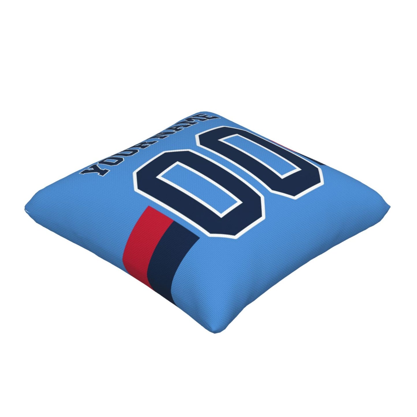 Custom Light Blue Tennessee Titans Decorative Throw Pillow Case - Print Personalized Football Team Fans Name & Number Birthday Gift