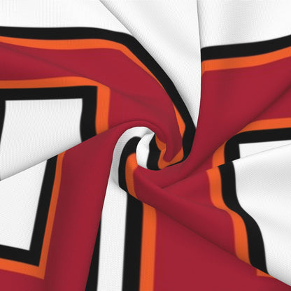 Custom White Tampa Bay Buccaneers Decorative Throw Pillow Case - Print Personalized Football Team Fans Name & Number Birthday Gift