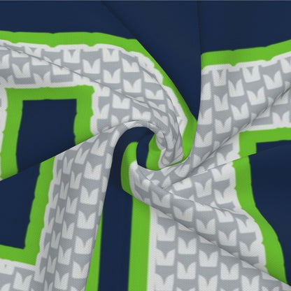 Custom Navy Seattle Seahawks Decorative Throw Pillow Case - Print Personalized Football Team Fans Name & Number Birthday Gift