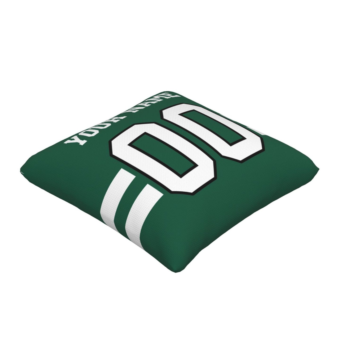 Custom Green New York Jets Decorative Throw Pillow Case - Print Personalized Football Team Fans Name & Number Birthday Gift