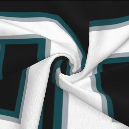 Custom Black Philadelphia Eagles Decorative Throw Pillow Case - Print Personalized Football Team Fans Name & Number Birthday Gift