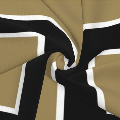 Custom Gold New Orleans Saints Decorative Throw Pillow Case - Print Personalized Football Team Fans Name & Number Birthday Gift