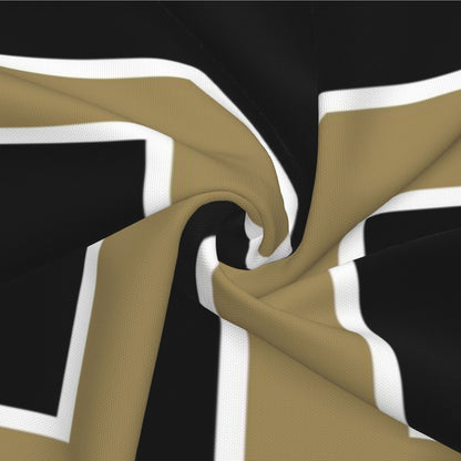 Custom Black New Orleans Saints Decorative Throw Pillow Case - Print Personalized Football Team Fans Name & Number Birthday Gift