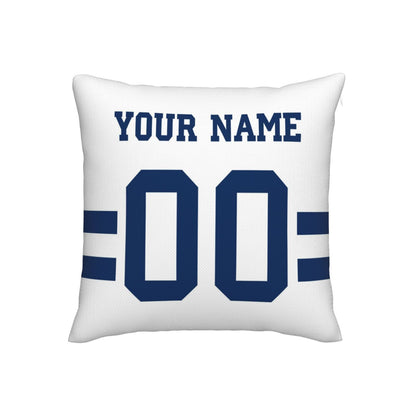 Customized Indianapolis Colts Football Team Decorative Throw Pillow Case Print Personalized Football Style Fans Letters & Number White Pillowcase Housewarming Gifts