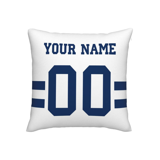Customized Indianapolis Colts Football Team Decorative Throw Pillow Case Print Personalized Football Style Fans Letters & Number White Pillowcase Housewarming Gifts