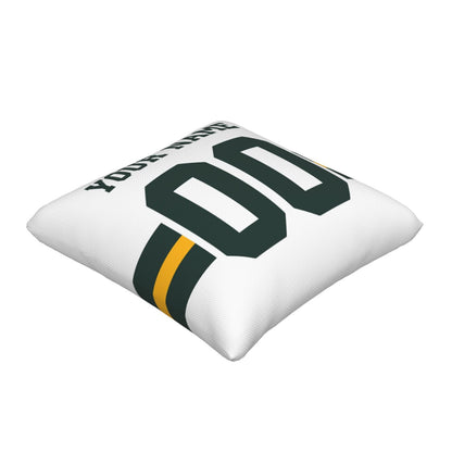 Customized Green Bay Packers Football Team Decorative Throw Pillow Case Print Personalized Football Style Fans Letters & Number White Pillowcase Birthday Gift