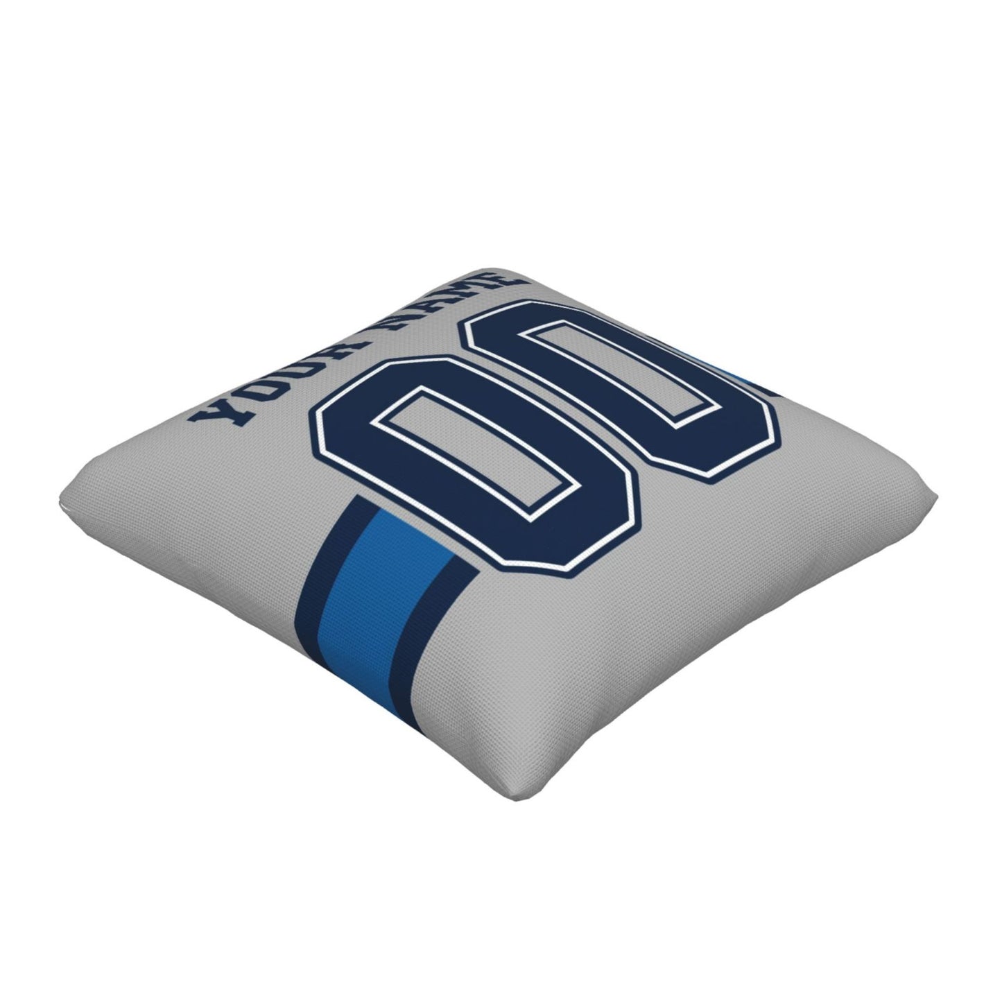 Customized Dallas Cowboys Football Team Decorative Throw Pillow Case Print Personalized Football Style Fans Letters & Number Grey Pillowcase Birthday Gift