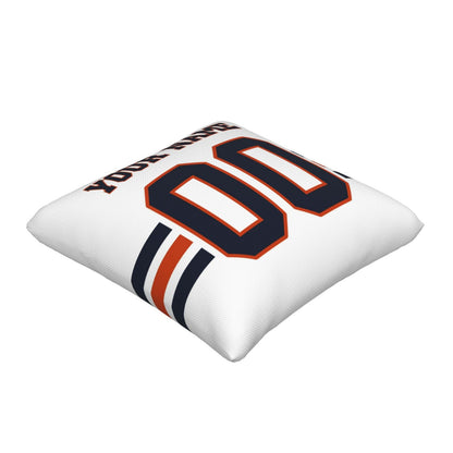 Customized Chicago Bears Football Team Decorative Throw Pillow Case Print Personalized Football Style Fans Letters & Number White Pillowcase Birthday Gift