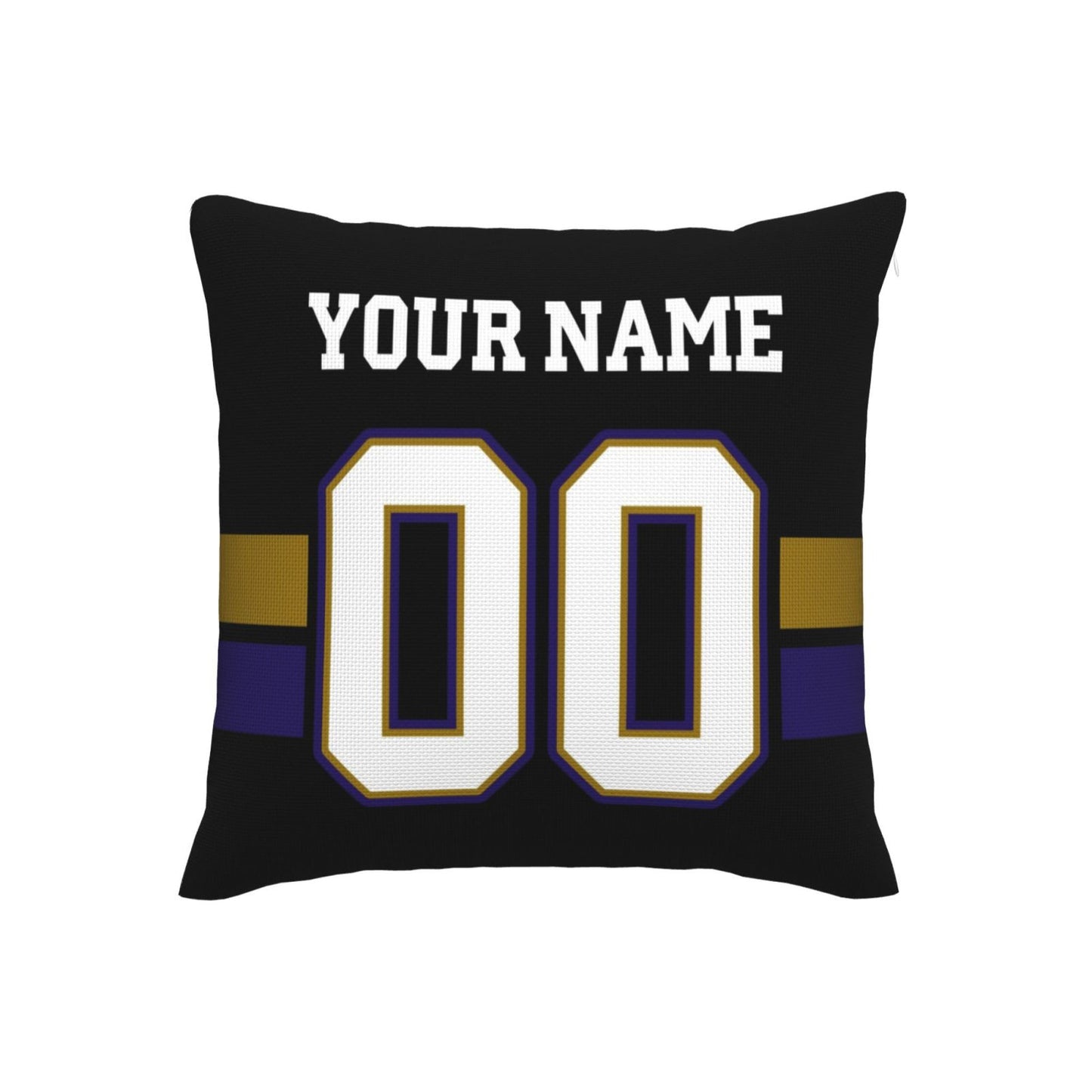 Baltimore Ravens Letters Decorative Pillows Case Custom Game Pillowcase Name Number Block Print Square Art Deco Throw Pillow