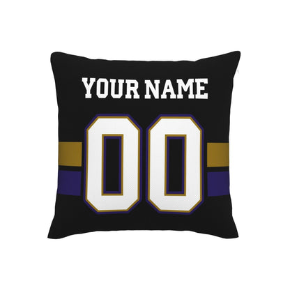 Baltimore Ravens Letters Decorative Pillows Case Custom Game Pillowcase Name Number Block Print Square Art Deco Throw Pillow