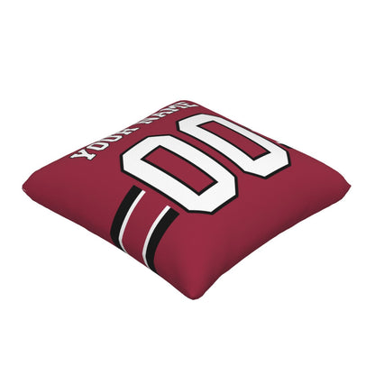 Arizona Cardinals Football Team Decorative Throw Pillow Case Print Personalized Football Style Fans Letters & Number Pillowcase Birthday Gift