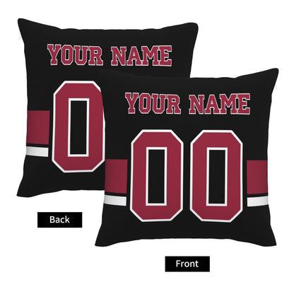 Arizona Cardinals Football Team Decorative Throw Pillow Case Print Personalized Football Style Fans Letters & Number Pillowcase Birthday Gift