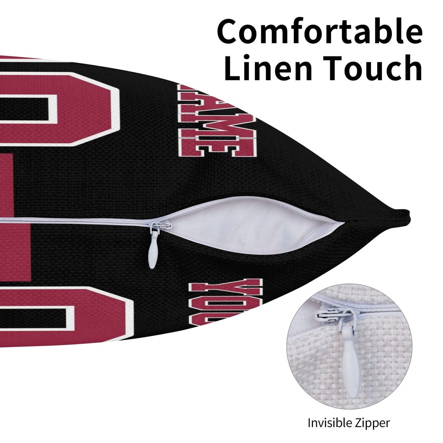 Arizona Cardinals Football Team Decorative Throw Pillow Case Print Personalized Football Style Fans Letters & Number Pillowcase Birthday Gift