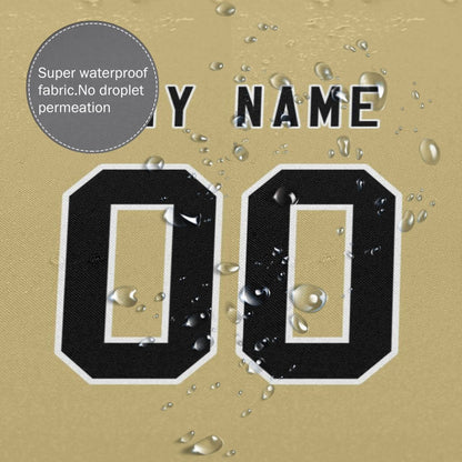 Custom Football New Orleans Saints style personalized shower curtain custom design name and number set of 12 shower curtain hooks Rings