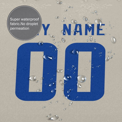 Custom Football Los Angeles Rams style personalized shower curtain custom design name and number set of 12 shower curtain hooks Rings