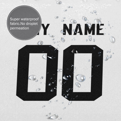 Custom Football Jacksonville Jaguars style personalized shower curtain custom design name and number set of 12 shower curtain hooks Rings