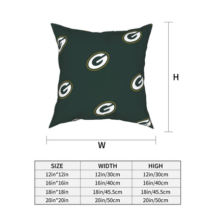 Custom Decorative Football Pillow Case Green Bay Packers Pillowcase Personalized Throw Pillow Covers