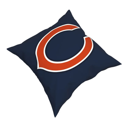 Custom Decorative Football Pillow Case Chicago Bears Navy Pillowcase Personalized Throw Pillow Covers