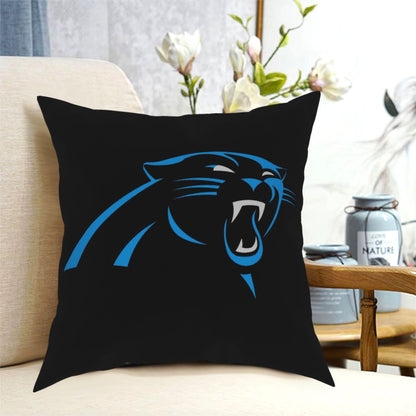 Custom Decorative Football Pillow Case Carolina Panthers Black Pillowcase Personalized Throw Pillow Covers