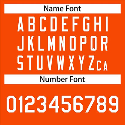 Custom Orange Stitched Baseball Jersey Personalized Button Down Baseball T Shirt