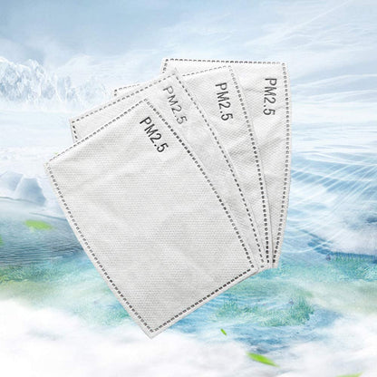 Adult PM2.5 Activated Carbon Filter 5 Layers Replaceable Anti Haze Filter Paper